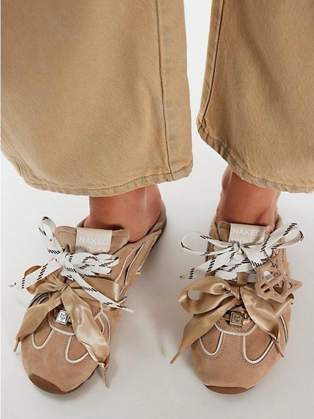 Naked Wolfe Suede Mules